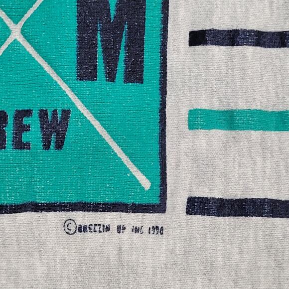 Vintage 1990 Cape-May Rower Crew Champion Cropped Sweatshirt Womens L 21x18 - Picture 4 of 15